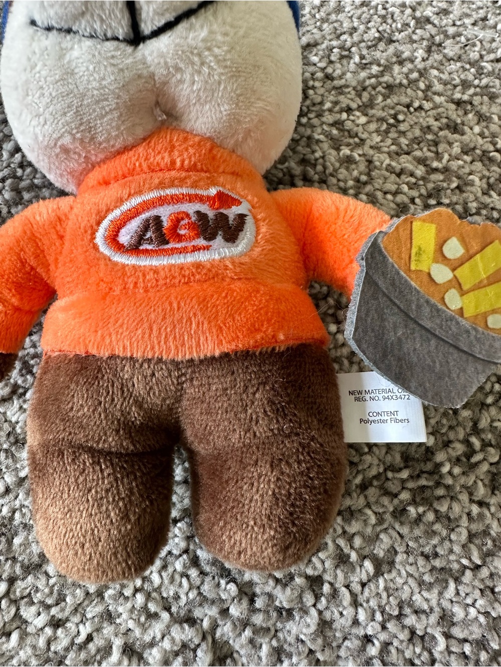 A&W Poutine Rooty Plush Keychain - Picture 6 of 7